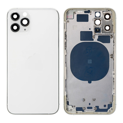 Replacement for iPhone 11 Pro Rear Housing with Frame - Silver