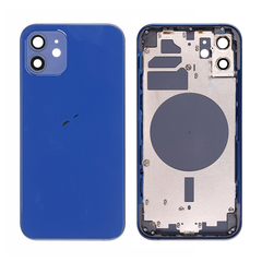 Replacement For iPhone 12 Rear Housing with Frame - Blue