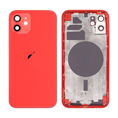Replacement For iPhone 12 Rear Housing with Frame - Red