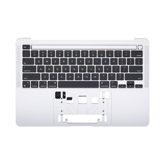Silver Top Case with Keyboard for MacBook Pro 13" M1 A2338 (Late 2020)