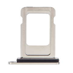 Replacement For iPhone 15 Pro 15 Pro Max Single Sim Card Tray-White Titanium