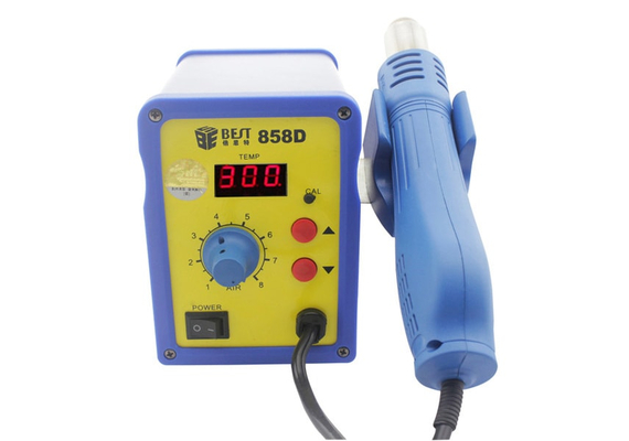 Single LED Displayer Leadfree Hot Air Gun with Helical Wind-Desolder Station-Hot Air # BST-858D
