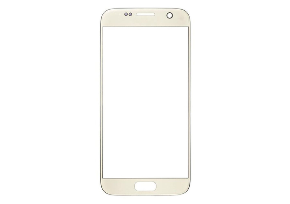 Replacement for Samsung Galaxy S7 Front Glass Lens Replacement With Logo - Gold