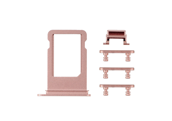 Replacement for iPhone 7 Side Buttons Set with SIM Tray - Rose