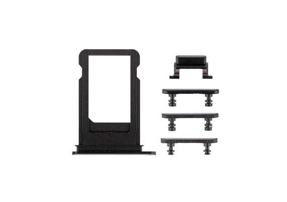 Replacement for iPhone 7 Plus Side Buttons Set with SIM Tray - Black
