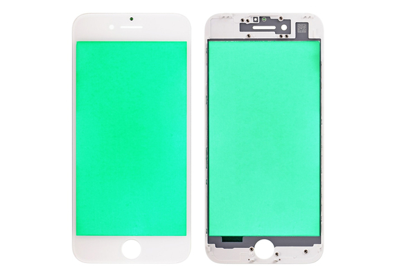Replacement for iPhone 7 Front Glass with Cold Pressed Frame - White