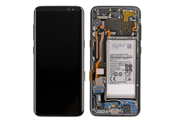 Replacement for Samsung Galaxy S8 SM-G950 LCD Screen Assembly with Frame - Black