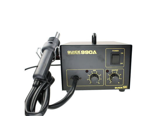 QUICK Crack 990A 220V Antistatic Power 270W SMD Rework Station with Hot Air Gun