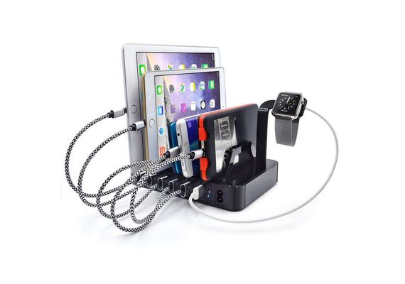 6 Ports 8.8A Multi-Functional USB Charging Station Adapter