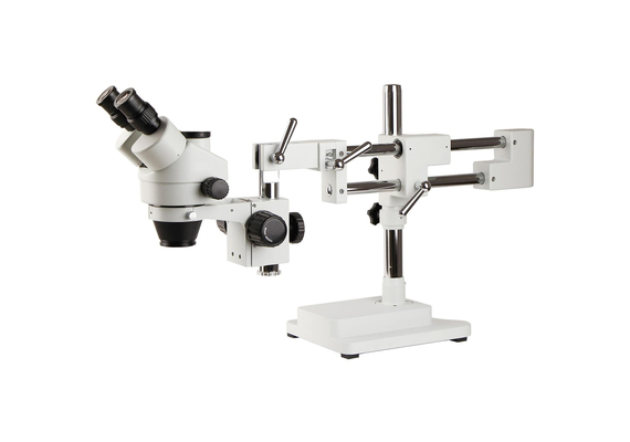 7X-45X SZM7045-STL2 Double-Arm Boom Trinocular Stereo Zoom Industrial Microscope with LED lights