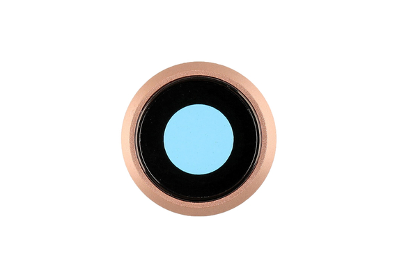 Replacement for iPhone 8 Rear Camera Holder with Lens - Gold
