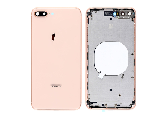 Replacement for iPhone 8 Plus Back Cover with Frame Assembly - Gold