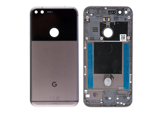 Replacement for Google Pixel XL Battery Door with Rear Housing - Black