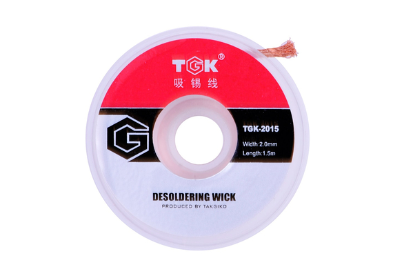Copper Soldering Wick for Desoldering 2.0mm x 1.5m #TGK-2015, Size: 2.0mm x 1.5m