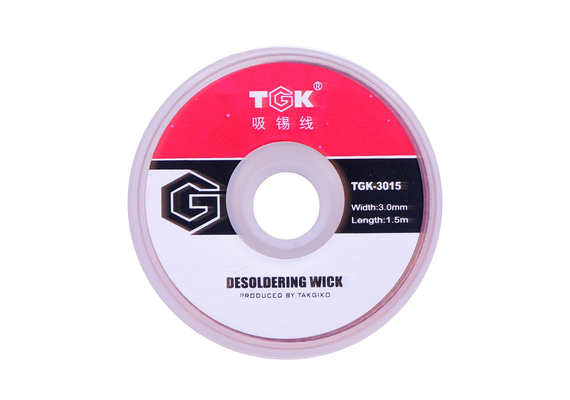 Copper Soldering Wick for Desoldering 2.0mm x 1.5m #TGK-2015, Size: 3.0mm x 1.5m