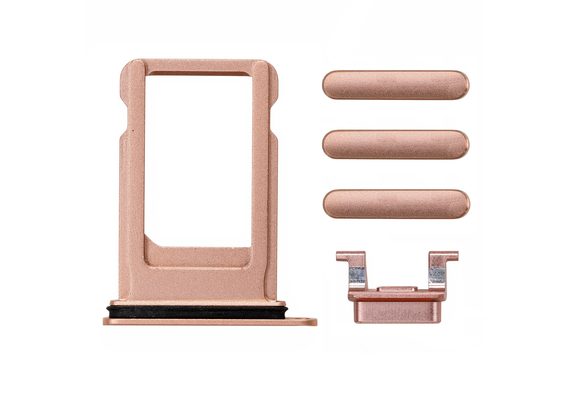 Replacement for iPhone 8 Plus Side Buttons Set with SIM Tray - Gold