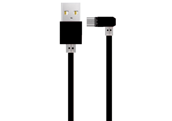 Rotation Magnetic Type C Micro USB Fast Charging Data Cable 3 IN 1, Condition: L-type Head Black