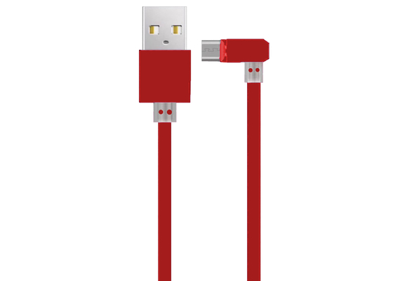 Rotation Magnetic Type C Micro USB Fast Charging Data Cable 3 IN 1, Condition: L-type Head Red