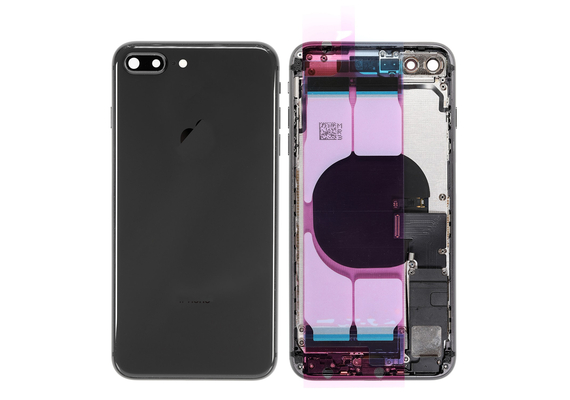 Replacement for iPhone 8 Plus Back Cover Full Assembly - Space Gray