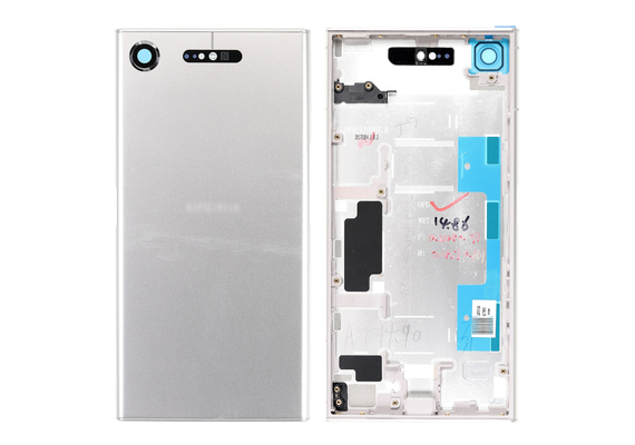 Replacement for Sony Xperia XZ1 Back Cover with Middle Frame - Warm Silver