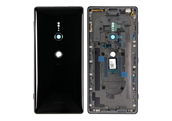 Replacement for Sony Xperia XZ2 Back Cover with Middle Frame - Liquid Black