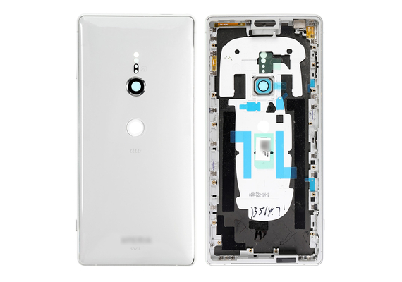 Replacement for Sony Xperia XZ2 Back Cover with Middle Frame - Liquid Silver