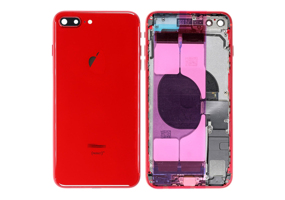 Replacement for iPhone 8 Plus Back Cover Full Assembly - Red