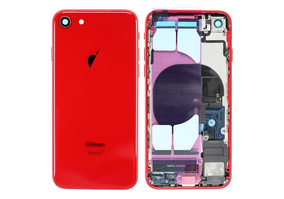 Replacement for iPhone 8 Back Cover Full Assembly - Red