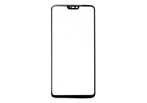 Replacement For OnePlus 6 Front Glass - Black