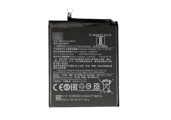 Replacement for XiaoMi 8 Battery BM3E 3300mAh
