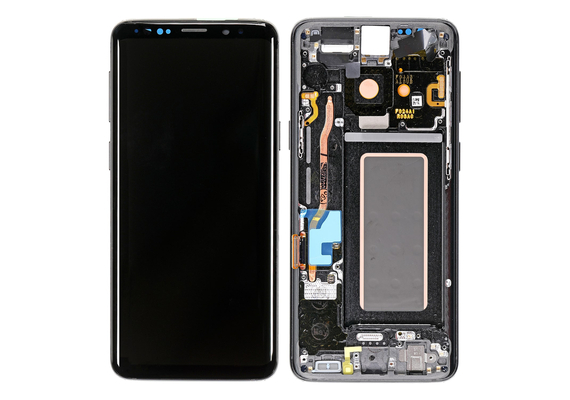 Replacement for Samsung Galaxy S9 SM-960 LCD Screen Digitizer Assembly with Frame - Black