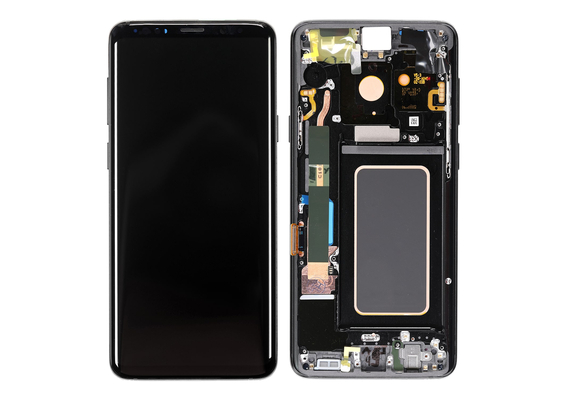 Replacement for Samsung Galaxy S9 Plus SM-965 LCD Screen Digitizer Assembly with Frame - Black