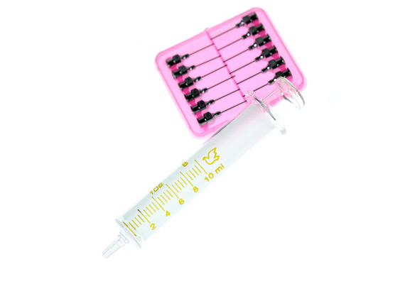 Glass Syringe Luer with needle, Condition: 10ml