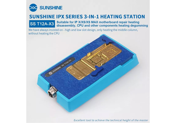 SS-T12A Mainboard Preheater for iPhone X/XS/XS Max, Condition: T12A-X3 Groove
