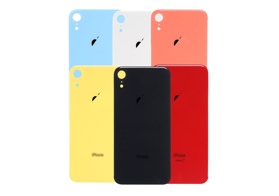 Original Back Cover Glass Replacement for iPhone XR, Condition: Black
