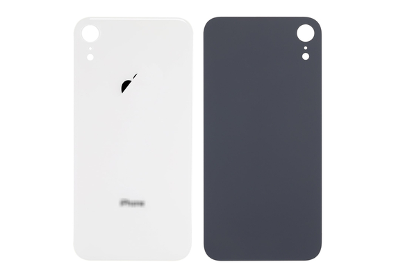 Original Back Cover Glass Replacement for iPhone XR, Condition: White