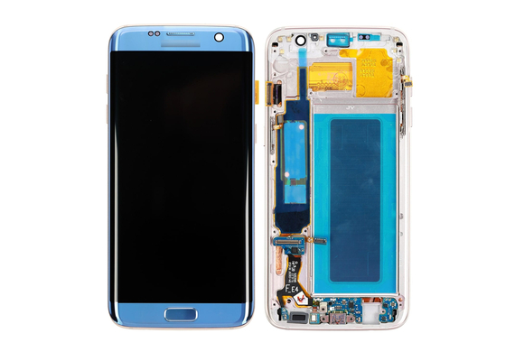 Replacement for Samsung Galaxy S7 Edge SM-G935 Series LCD Screen and Digitizer Assembly with Frame - Sapphire, Condition: After Market Selected
