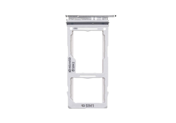 Replacement for Samsung S10 Dual SIM Card Tray - Silver