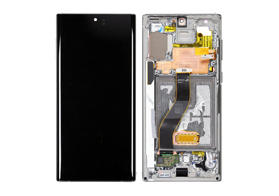 Replacement for Samsung Galaxy Note 10 LCD Screen Assembly with Frame - Silver