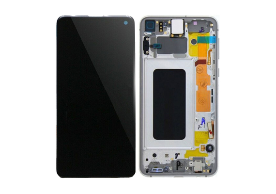 Replacement for Samsung Galaxy S10e LCD Screen Assembly with Frame - Silver