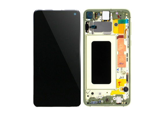Replacement for Samsung Galaxy S10e LCD Screen Assembly with Frame - Yellow