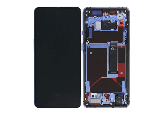 Replacement for OnePlus 7T LCD Screen Digitizer Assembly with Frame - Glacier Blue
