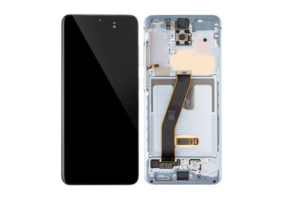 Replacement for Samsung Galaxy S20 LCD Screen Assembly with Frame - Blue