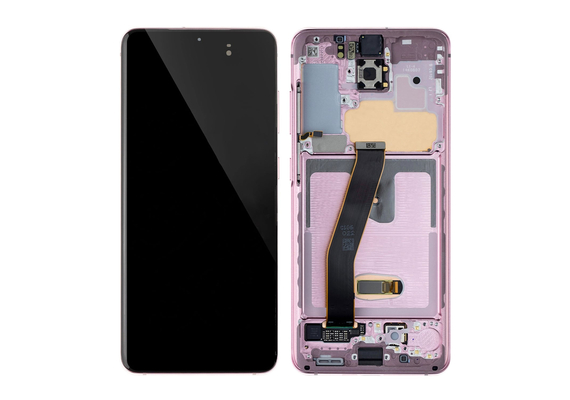 Replacement for Samsung Galaxy S20 LCD Screen Assembly with Frame - Pink