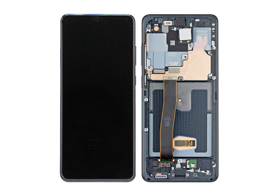 Replacement for Samsung Galaxy S20 Ultra OLED Screen Assembly With Frame - Black
