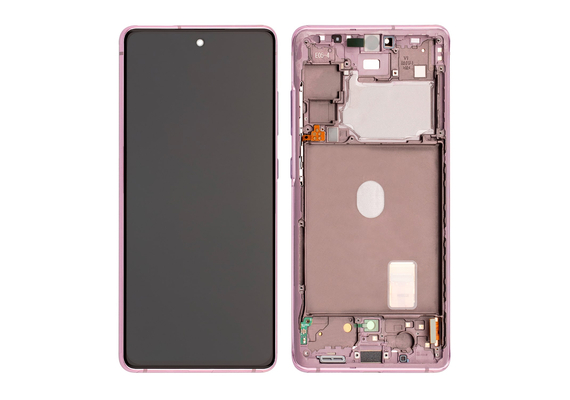 Replacement for Samsung Galaxy S20 FE 5G OLED Screen Assembly with Frame - Cloud Lavender