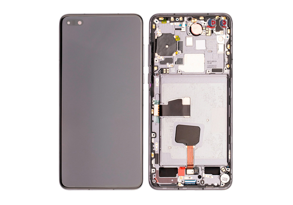 Replacement for Huawei P40 LCD Screen Digitizer Assembly with Frame - Black