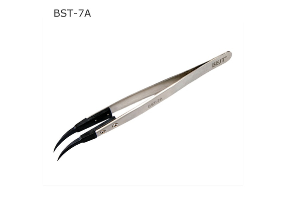 Anti-Static Curved Fine Tips Tweezer /BEST BST-7A