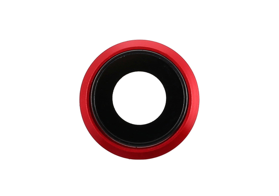 Replacement for iPhone 8/SE 2nd/SE 3rd Rear Camera Holder with Lens - Red