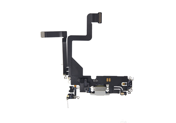 Replacement for iPhone 14 Pro USB Charging Flex Cable - Silver, Option: After Market